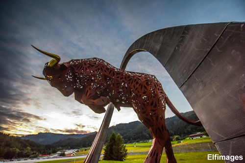 Red Bull Statue