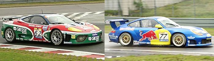 JMB-Ferrari und RWS-Porsche